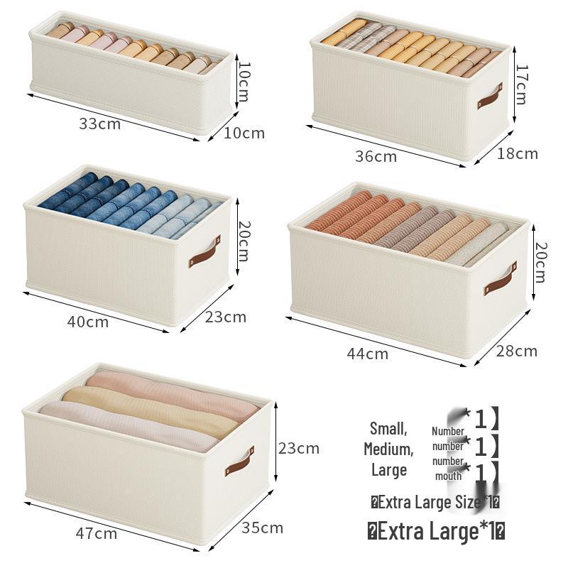 

Органайзер для одягу у вигляді висувних ящиків з тканини Оксфорд, без роздільників Small 33*10*10cm