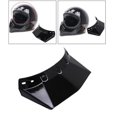 Daszek przeciwsłoneczny do kasku z 5 zatrzaskami Daszek do kasku motocyklowego na kask motocyklowy vintage Osłona twarzy z 5 zatrzaskami Osłona kasku motocyklowego