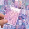 60PCS Pink-Purple Girl Stickers - Soft-Toned Cute Designs for Decorating Notebooks, Phones & DIY Crafts AnimeWorlds Store