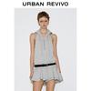 UR2026 Women's Hooded Ruffle Lace-up Dress