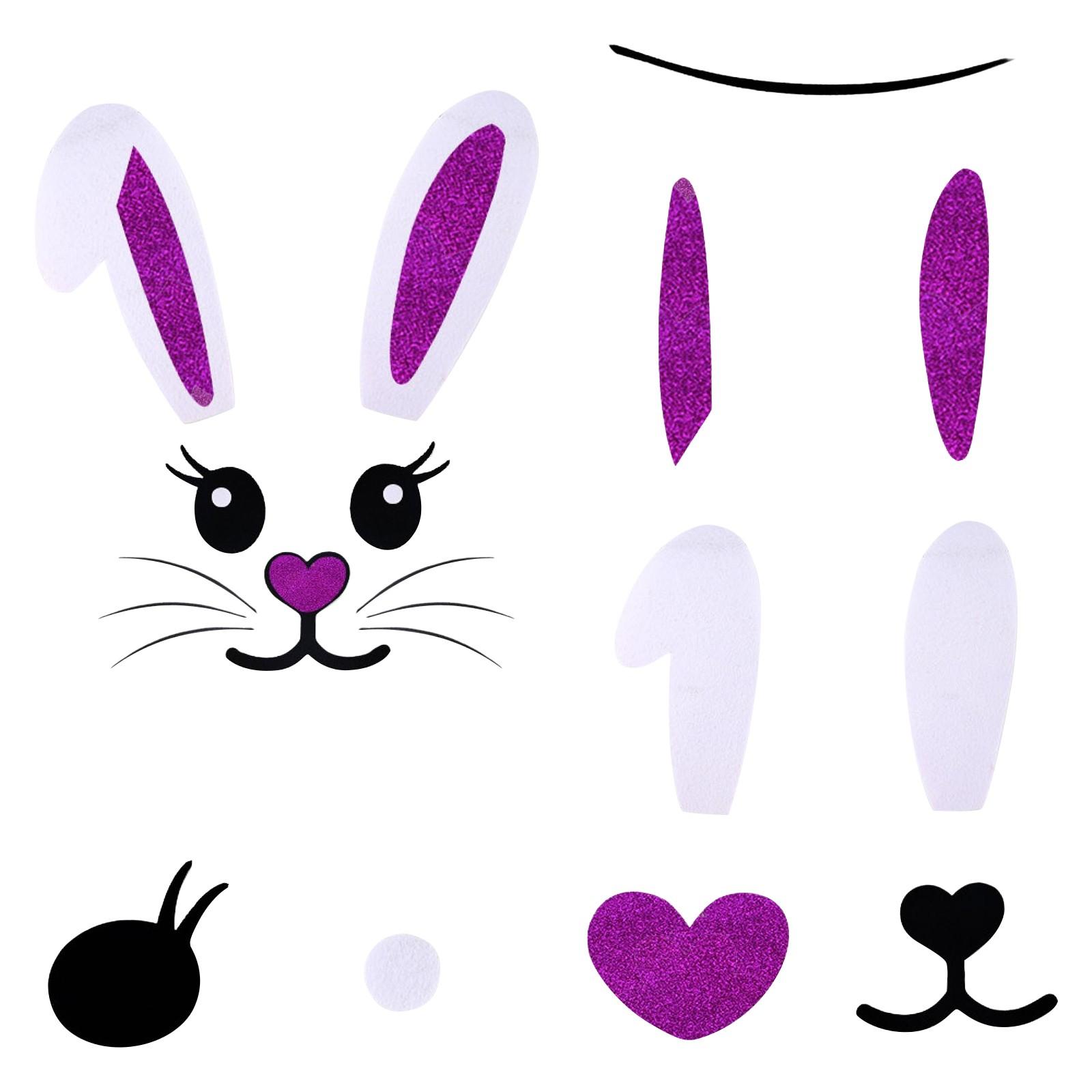 

Пасхальные украшения Наклейки на дверь Мультяшная курица Английские наклейки на окна Праздничный фон для вечеринки Наклейки на стену своими руками One Size розовый