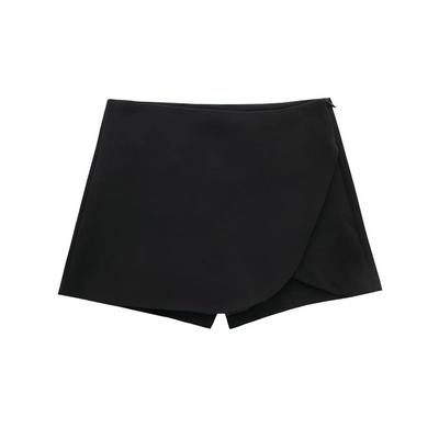 Kadınlar İçin Asimetrik Skort Pembe Siyah Mini Etek Şort Kadın Moda Yüksek Bel Kısa Etekler Yazlık Rahat Şortlar