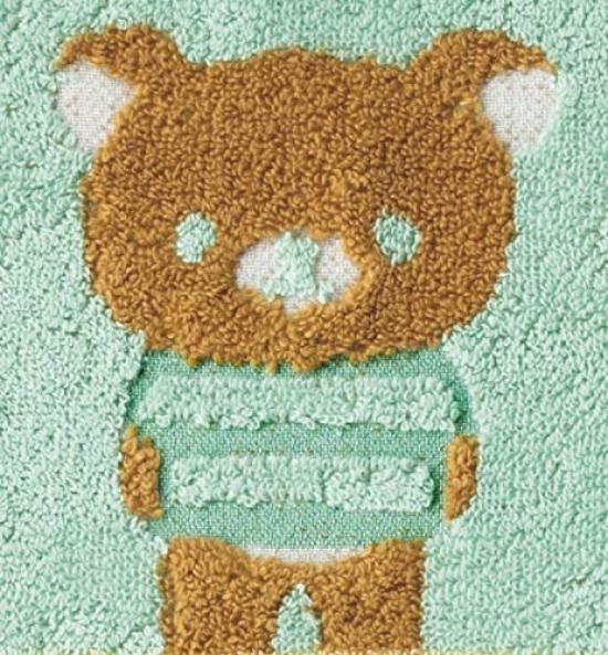 Marushin Rilakkuma Hand Customizable Rilakkuma 6405010400 Towel, 26x26cm, Design,