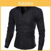 Fashion Solid Color Men Shirt With Slim Fit And Premium Long Sleeve Style