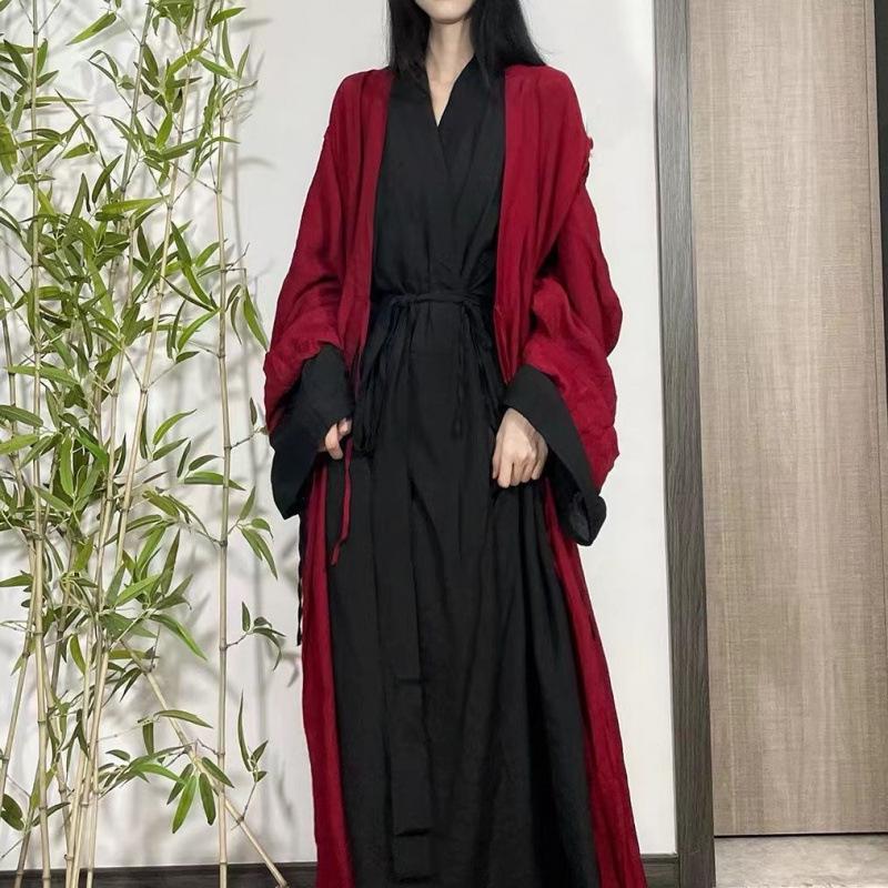 Women's Wei Jin Style Slimming Hanfu Costume for Ethnic Dance Performance