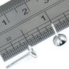 20 pcs Earring Earstud Post Pin Flat-Pad Findings Brass Silver Pated Round