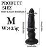 Anal Dildo & Butt Plug for Men Women - Unisex Silicone Anal Dilator for Stretching, Prostate Massager, G-Spot Toy, BDSM Adult Toy