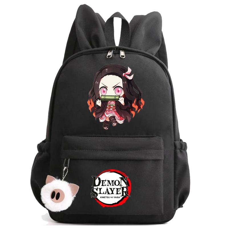 Anime Demon Slayer Backpack Teenager Girl Boy Backpack Schoolbag Back To School Bookbag Men Women Leisure Travel Bag Daily Bag
