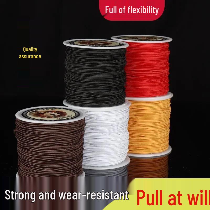 Free Shipping - High Elasticity Beading Cord: Extra Thick, Wear-Resistant Elastic Rope for Buddhist Beads Bracelet.