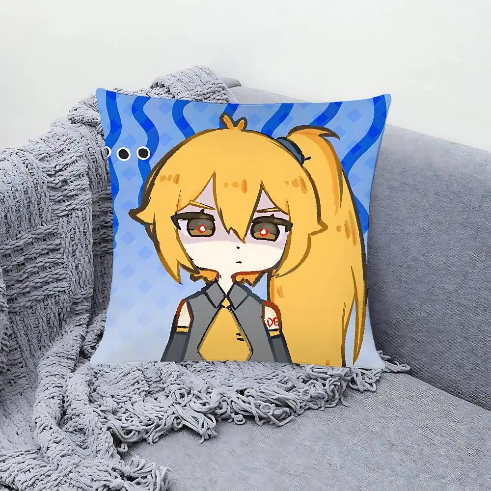 Cute Singer A-Akita Neru Pillow Case Cushion Cover Soft Cute Throw Pillow Case For Car Sofa Pillowcase Polyester With Zipper