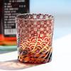 Edo Kiriko Hand-Carved Crystal Whiskey Glass