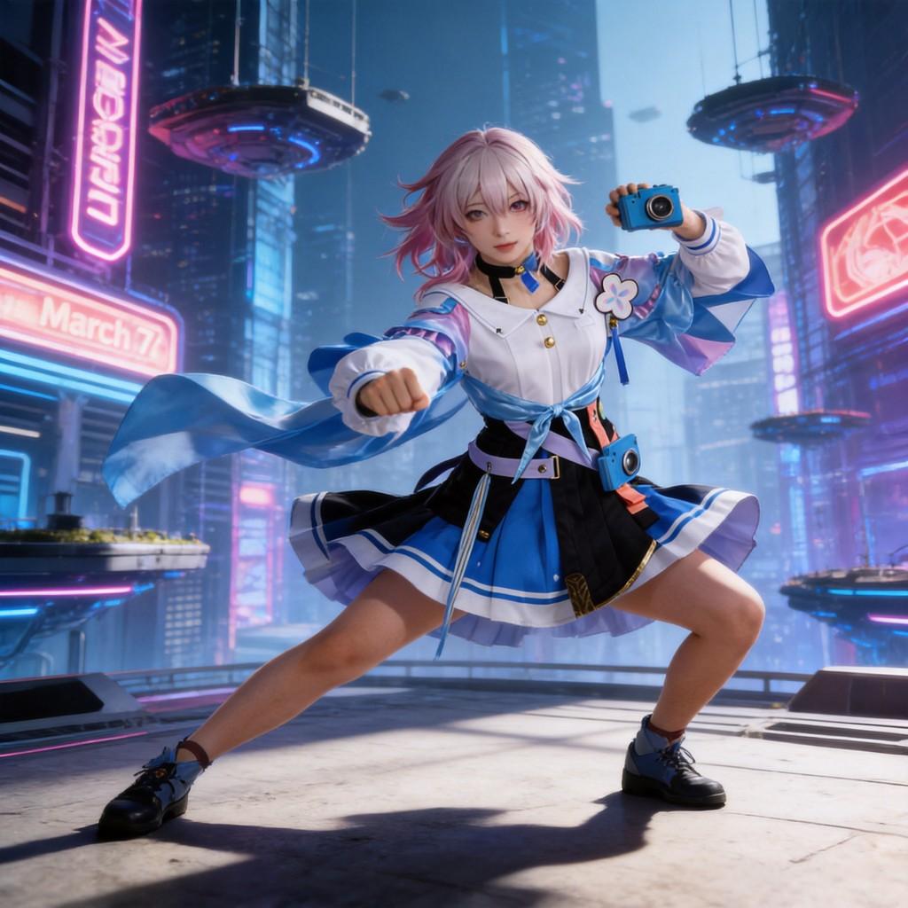 Honkai Star Rail March 7th Cosplay Costume For Anime And Gaming Enthusiasts