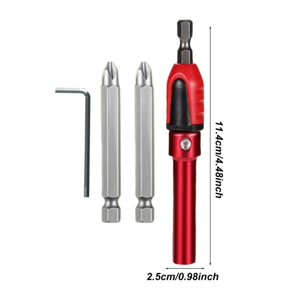 Extension Socket Drill Bit Holder Multifunctional Precise Bit Holder Set Woodworking Supplies Wear-Resistant Repair Tools For