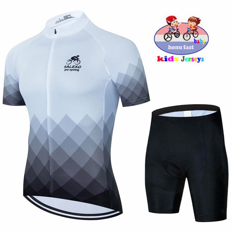 2026 Baby Kids Short Sleeve Cycling Jersey Set Breathable Children Bike Clothing Boys Quick Dry2026 Summer Breathable Cycling Suit Set Bike Uniform