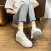 Designgefühl Steckbrett Schuhe Damen Tide Frühling neu Nationaler Trend vielseitige Freizeitschuhe Trend weiße Schuhe