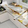 40cm Self-Adhesive Marble Film Oil-Proof Heat-Resistant Kitchen Wall Stickers for Cabinet Home Renovation Decorative Wallpaper