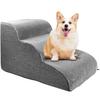 Curved Dog Stairs Ramp for High Beds and Sofa Climbing Pet Steps Nonslip Sponge Filling for Small Dogs and Cat