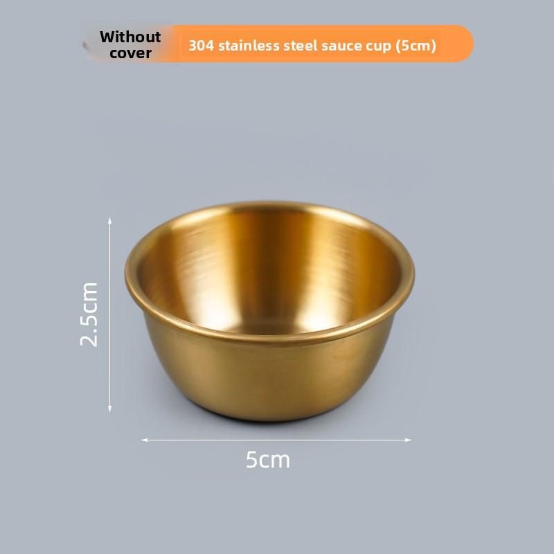 304 Stainless Steel Portable Dipping Sauce Box for Barbecue Mini Seasoning Container