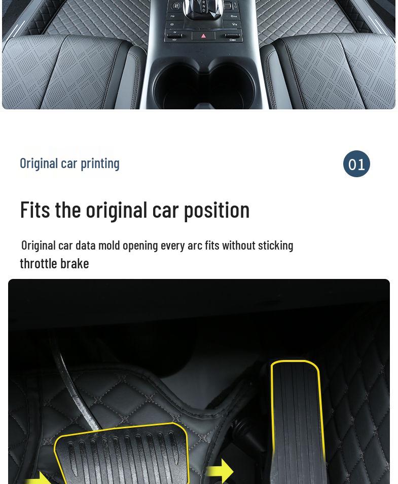 Double Layer Floor Mats for BYD Qin Plus/Plus DMi/Plus EV