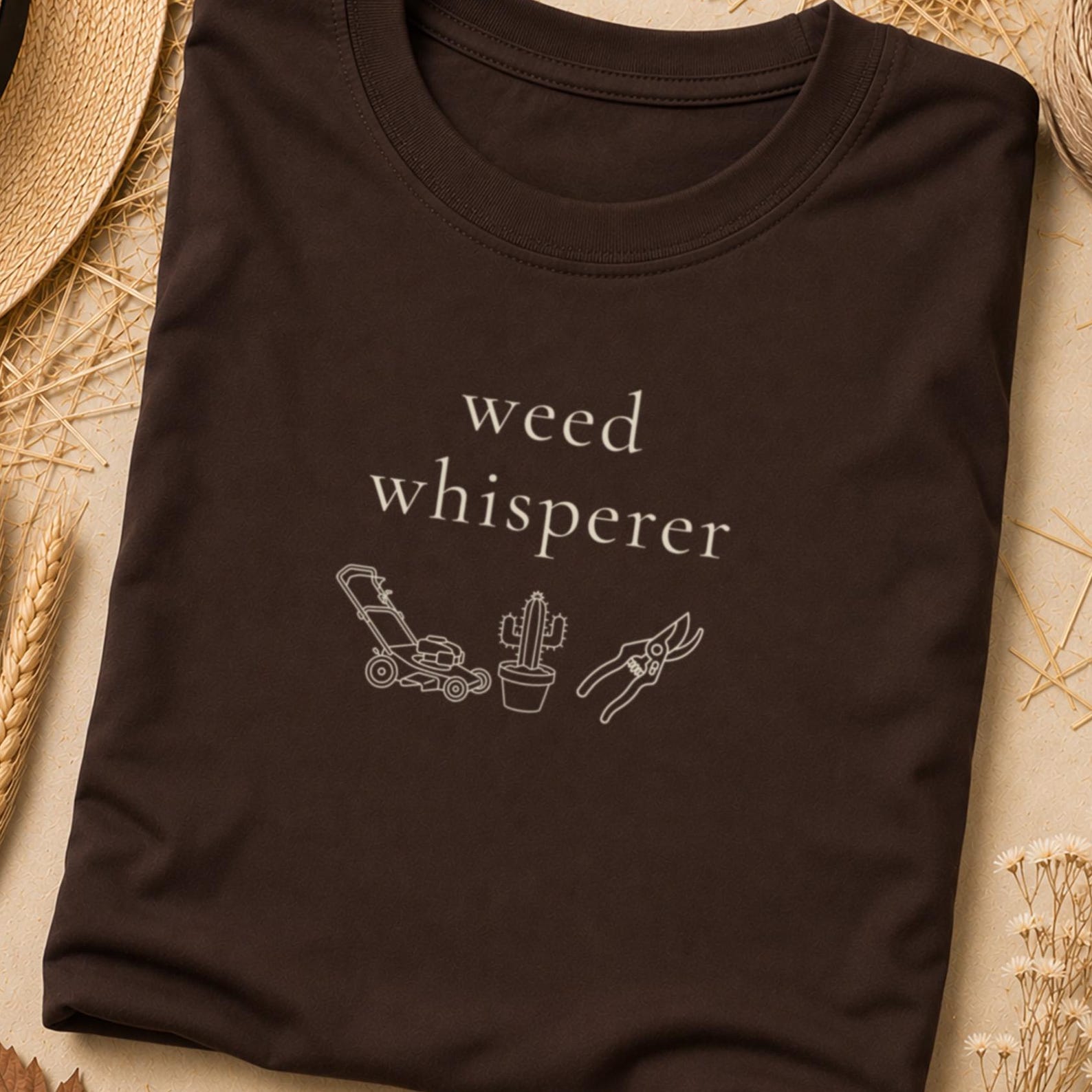 Weed Whisperer Funny Gardening Tshirt, Nature, Plant Daddy, Nature Gift, Garden Shirt, Plant Lovers, Cottagecore Shirt, Nature Tshirt L