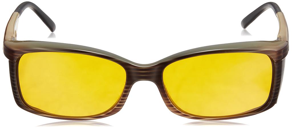 ESCHENBACH Wellness Protect Blue Light Sunglasses, 97% Blocking, Yellow, Small, 1663-115