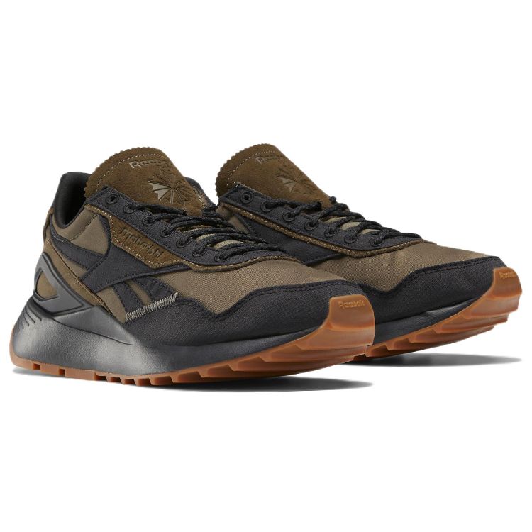 Maharishi x Reebok Classic Leather Legacy AZ Comfort Leather Nylon Low-Top Casual Running ShoesUnisex Black Brown GW4452