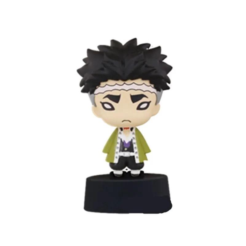 Demon Slayer Kimetsu No Yaiba Infinity Castle Gashapon Q Version Mini Drummer Figurine Iguro Obanai Action Figure Model Toys