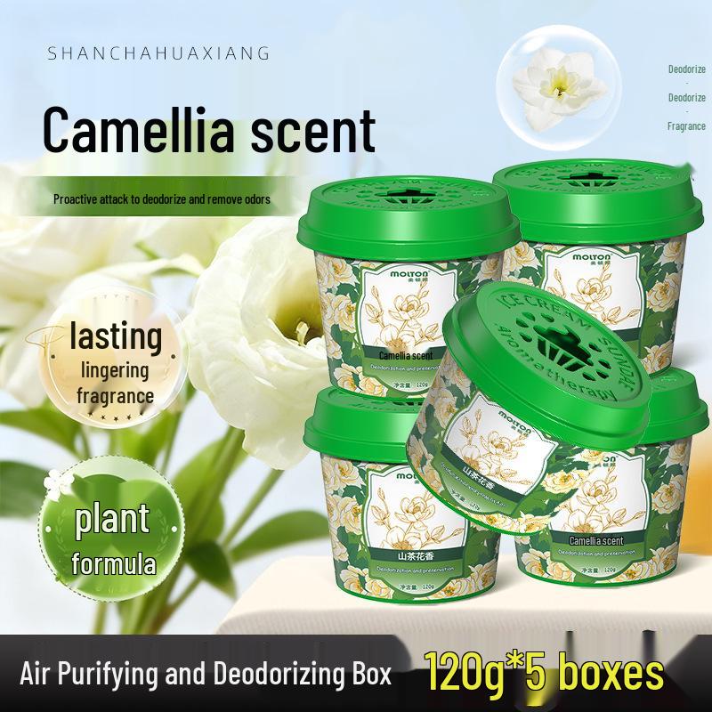 Camellia Scent Air Freshener Gel: Eliminates Mold, Strange Odors, Smoke, & Elderly Smell