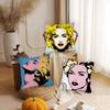 1Pc American Female Singer M-Madonna Pillow Case Fashion Square Pillowcase Bedroom Sofa Room Ins Decoration Leisure
