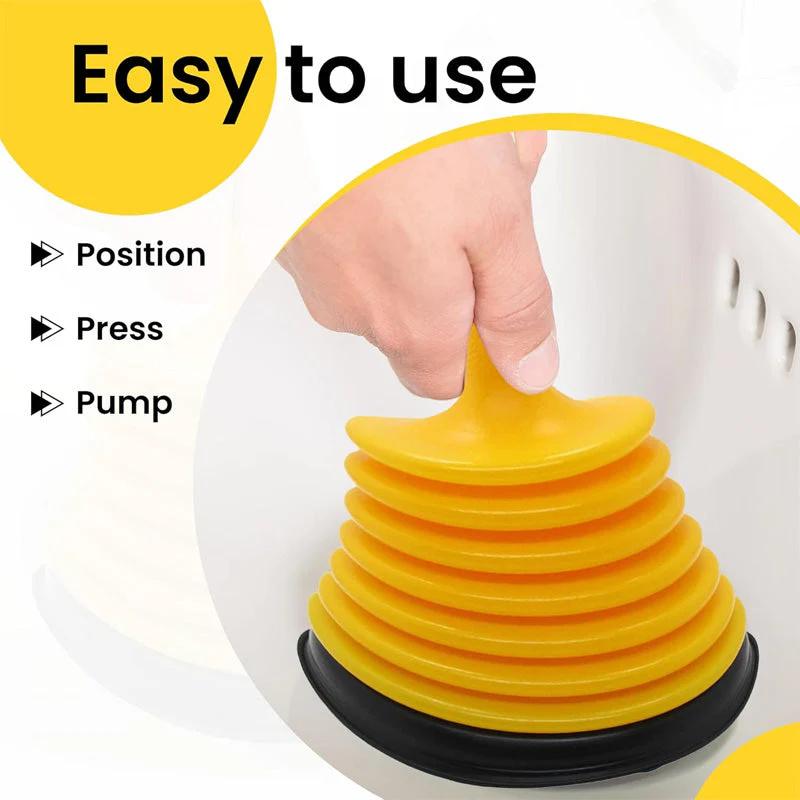Household Powerful Sink Drain Pipeline Dredger Cup Piston Sink Drain Cleaners Toilet Brush Suction Cups Toilet Plunger Whoelsale
