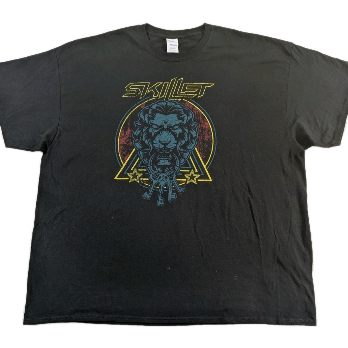 Skillet Christian Rock Band T-shirt Black Men s Sz 3XL Lion With Keys Unisex T-Shirt XXXXL