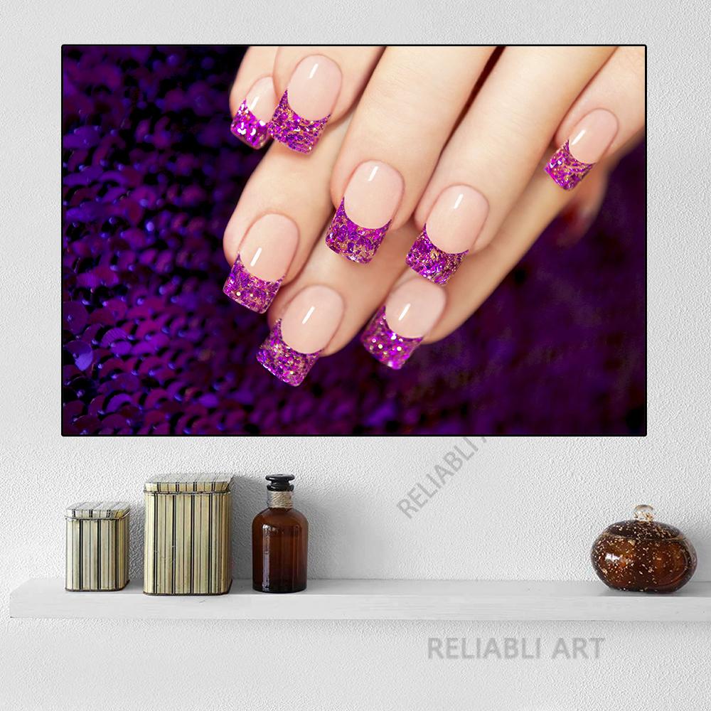 Modern Beauty Fashion Nail Art Beauty Salon Canvas Painting Unframed Posters And Print Wall Pictures For Living Room Decor