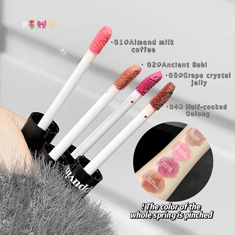 Cappuvini Happy Rabbit Water Gloss Lip Glaze Set(01+02+03+04)