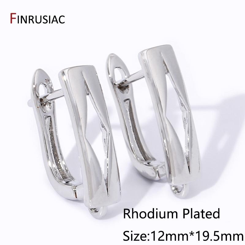 18K Gold Plated Brass Fastener Earrings Hooks Clasps,Earring fixtures,Shvenzy Earwire For DIY Handmade Earrings Making Findings