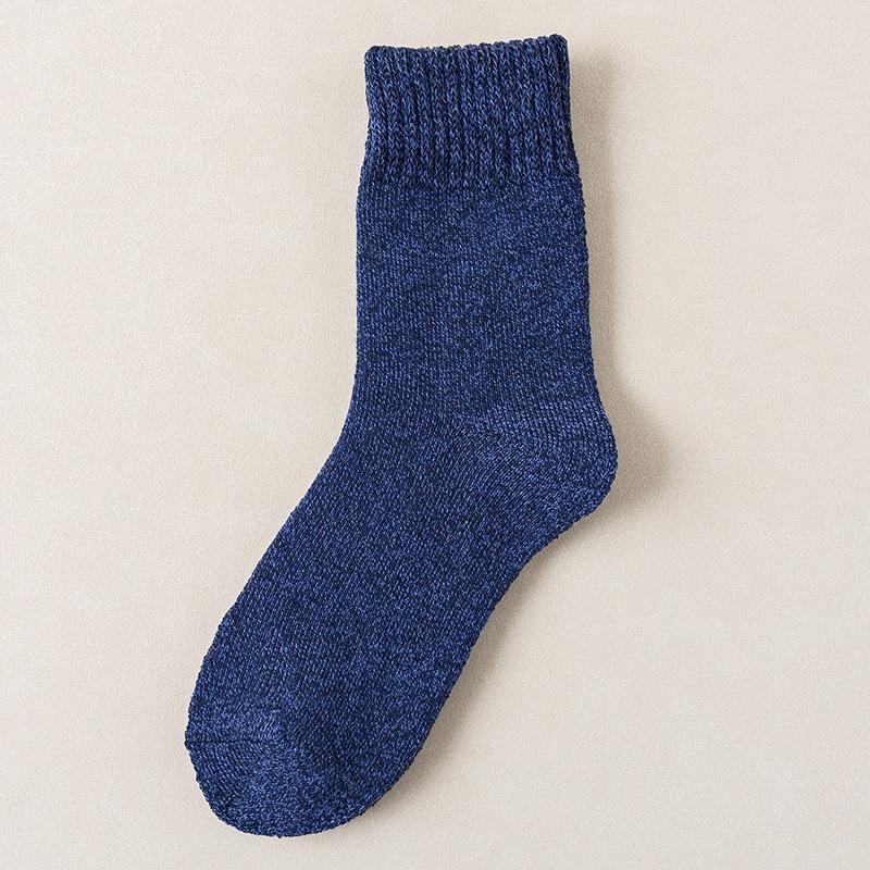 3 Pairs Winter Warm Thick Towel Bottom Man Socks Wool Male Socks Slipper Socks Merino Wool Socks Against Cold Snow Socks