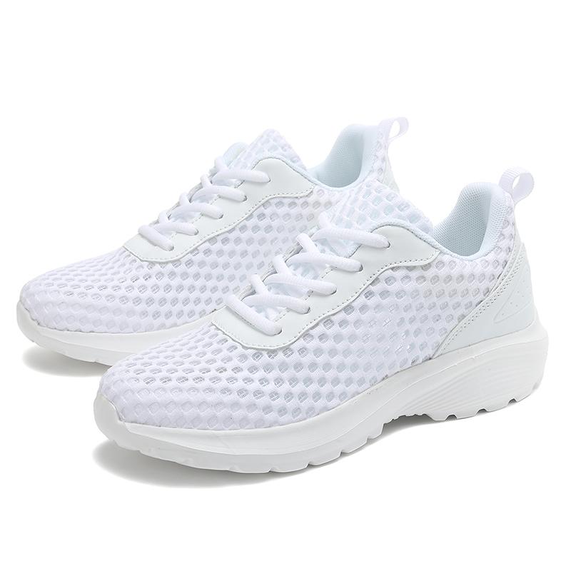

Summer Gray Women Casual Shoes Sports Mesh Breathable Summer Walking Shoes White Sneakers Big Size 42Ladies Flat Trainer 35 белый