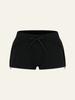 Deoineoseu Reißverschluss Mini-Shorts (Schwarz)