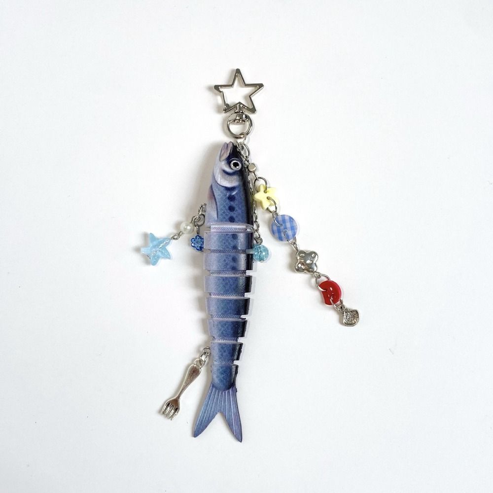 Bionic Design Artificial Fish Pendant High-precision Fish Bait Lanyard  Jewelry Gift