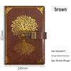 Set Regalo Quaderno Password A5 - Registro Riunioni d'Affari d'Ufficio & Diario Vintage con Logo Personalizzabile.