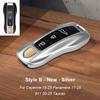 Solid Color ABS For Porsche Panamera Macan 718 Taycan 911 Cayman Boxster 971 Remote Smart Car Key Case Cover Car Accessories