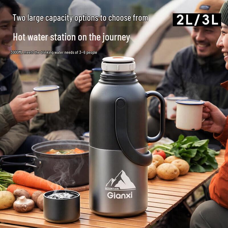 Tianxi Portable 3L Glass Lined Thermos Flask