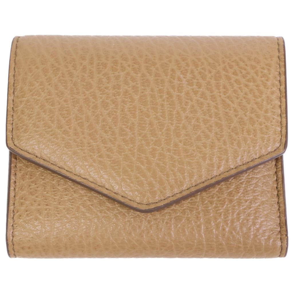 Maison Margiela [Good Condition] 11 S56UI0136 P0399 T2281 4 Stitches Tri-fold wallet (with Coin Pocket) beigeUsed