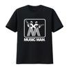 MUSICMAN Logo Retro Tričko Skvělý Stav pro Milovníky Kytar Basy Zesilovač Černá XL Vintage Vypraná Mikina Pro Každodenní Nošení