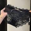 Mid Waist Lace Panties Briefs Mesh Lace Briefs Breathable Underwear for Women  Female Lingerie