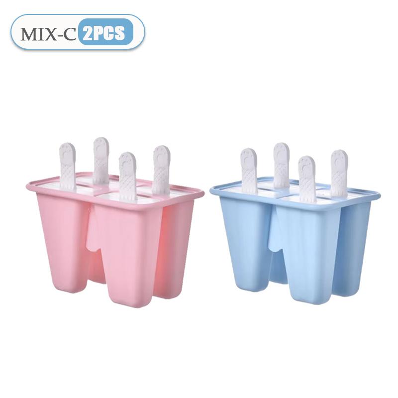 Popsicle Molds 4 Pieces Silicone Ice Pop Molds BPA Free Popsicle Mold Reusable Easy Release Ice Pop Make Homemade Ice Cream