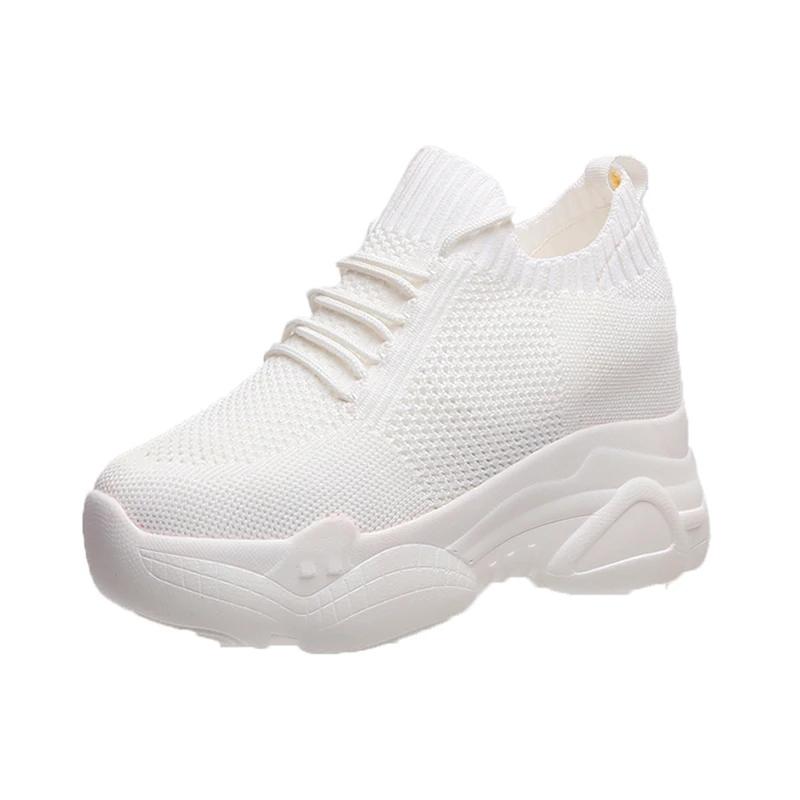 Fashion Rimocy Hidden Heels Platform Sneakers Women Breathable Air Mesh Wedge Sock Shoes Woman 2025 Spring Casual Shoes Zapatos De Mujer