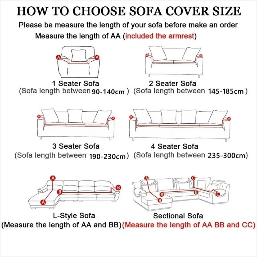 Thick Material Elastic Sofa Cover 2/3 Seaters Sofa Seat Cover Armchair Protector  Home Decoration