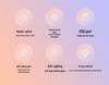 Romantic Seven-Color LED Mood Light with Rotating Indoor Stage Lamp & Cord Extension.