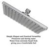 8 Inch Square Shower Head ABS Plastic Single Spray Touch Clean Easy To Install Luxury Rainfall Shower SPA Bathroom Accessories