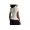 Polo Ralph Lauren Solid Color Single-Breasted Short Sleeve Knit Top Women Tops White 211963486-001